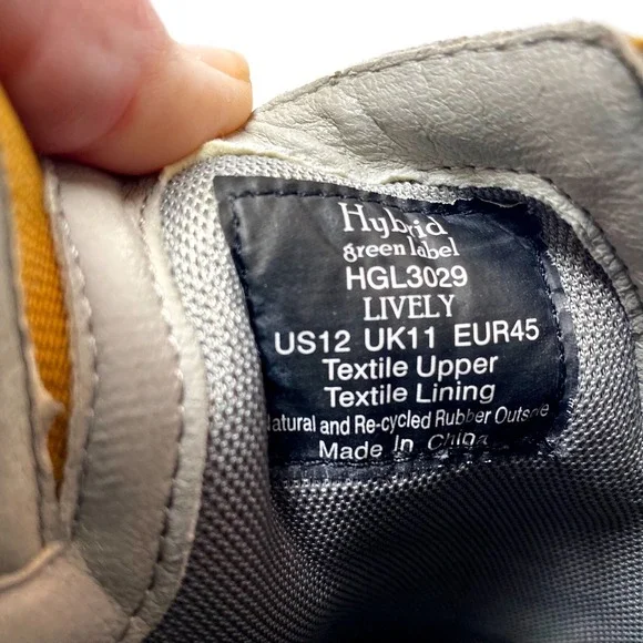 Hybrid Green Label Eco Ortholite Light Brown Barefoot Gum Sole Men's 12 HGL3029 - Picture 8 of 9